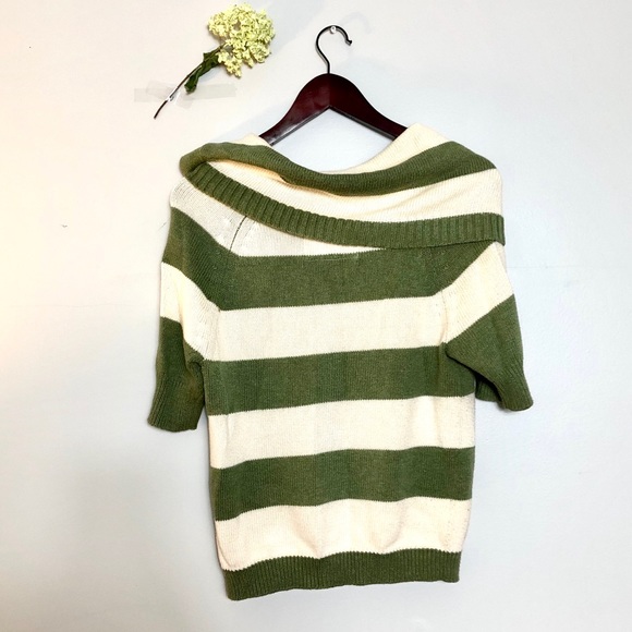 HOLLISTER / Stripped / Green sweater - Picture 4 of 7